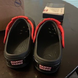 Kids Star Wars Dark Vader light up Crocs  sz 2